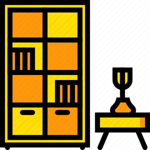 Belongings, bookcase, furniture, households icon - Download on Iconfinder
