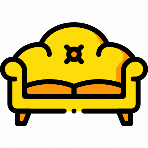 Belongings, furniture, households, seated, sofa icon - Download on Iconfinder