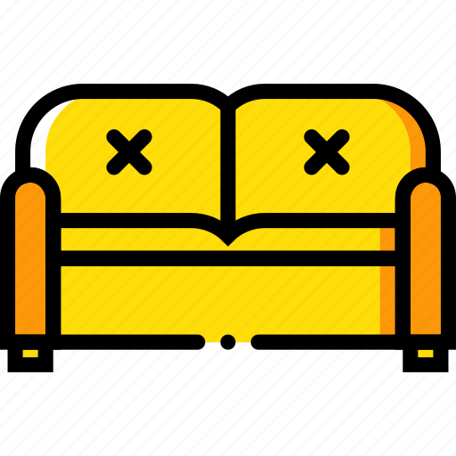 Belongings, furniture, households, seated, sofa icon - Download on Iconfinder