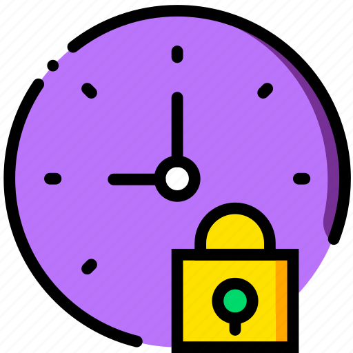Clock, communication, interaction, interface, lock icon - Download on Iconfinder