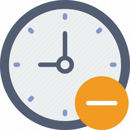 Clock, communication, interaction, interface, substract icon - Download on Iconfinder