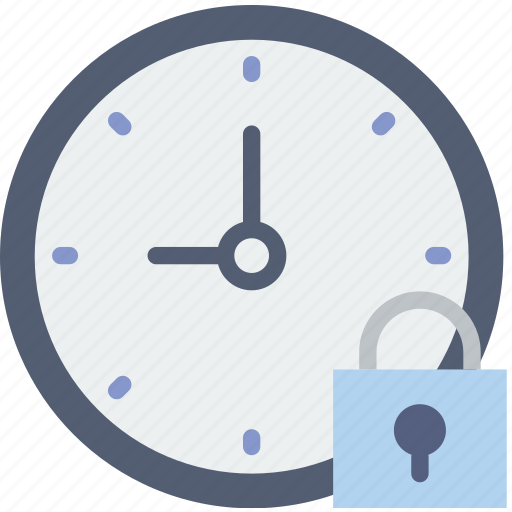 Clock, communication, interaction, interface, lock icon - Download on Iconfinder
