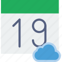 add, calendar, cloud, communication, interaction, interface, to 