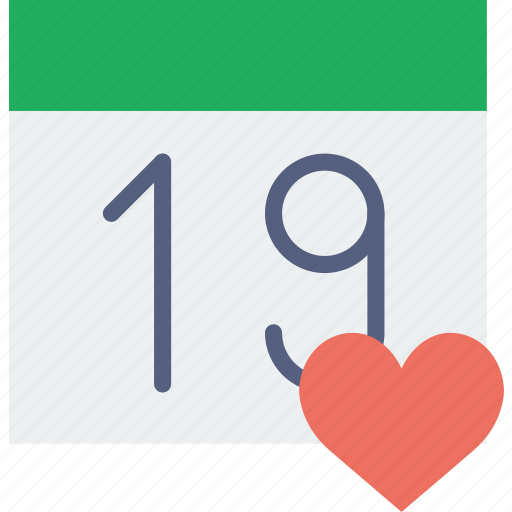 Calendar, communication, interaction, interface, like icon - Download on Iconfinder