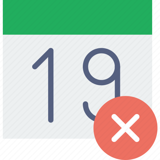 Calendar, communication, delete, interaction, interface icon - Download on Iconfinder