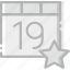 calendar, communication, favorite, interaction, interface 