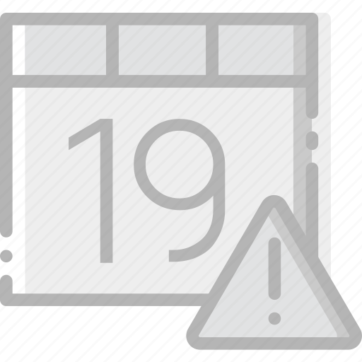 Calendar, communication, interaction, interface, warning icon - Download on Iconfinder