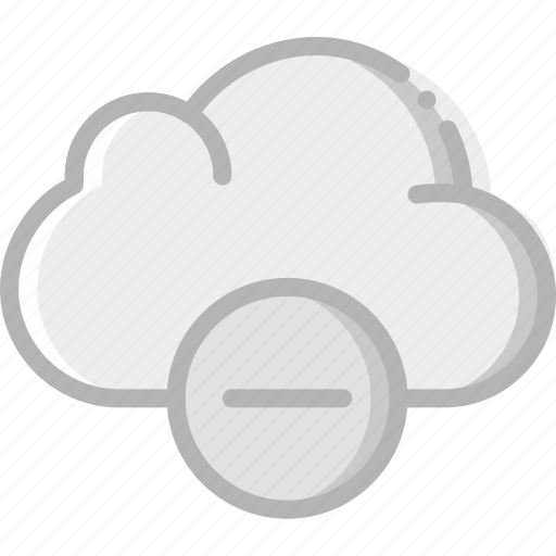 Cloud, communication, interaction, interface, substract icon - Download on Iconfinder