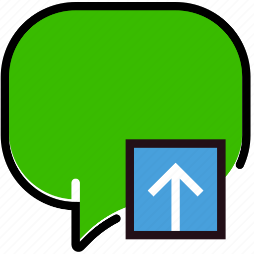 Communication, conversation, interaction, interface, upload icon - Download on Iconfinder