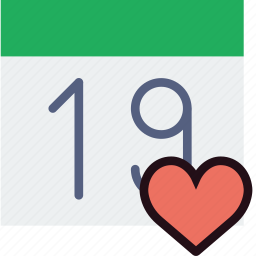 Calendar, communication, interaction, interface, like icon - Download on Iconfinder