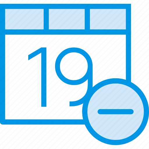 Calendar, communication, interaction, interface, substract icon - Download on Iconfinder