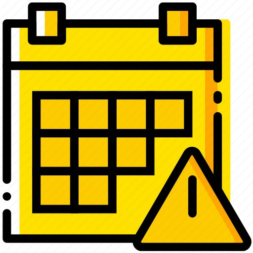 Calendar, communication, interaction, interface, warning icon - Download on Iconfinder