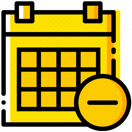 Calendar, communication, interaction, interface, substract icon - Download on Iconfinder