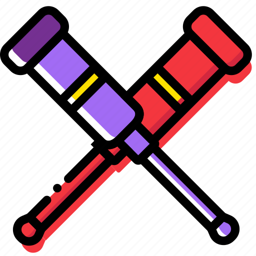 Crutches, health, healthcare, medical icon - Download on Iconfinder
