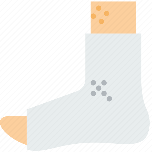 Foot, health, healthcare, medical, plastered icon - Download on Iconfinder