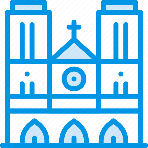 Big, building, cathedral, dame, monument, notre, webby icon - Download on Iconfinder
