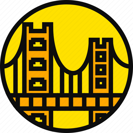 Building, gate, golden, monument, yellow icon - Download on Iconfinder