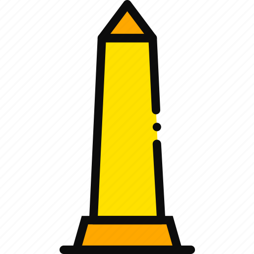 Building, monument, obelisk, tall, yellow icon - Download on Iconfinder