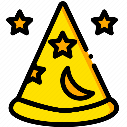 Fantasia, hat, movie, stars, yellow icon - Download on Iconfinder