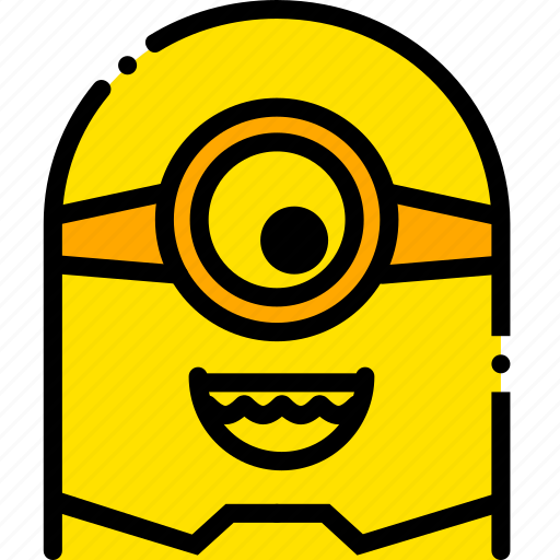 Funny, head, minion, movie, yellow icon - Download on Iconfinder