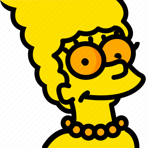 Head, marge, movie, simpsons, yellow icon - Download on Iconfinder