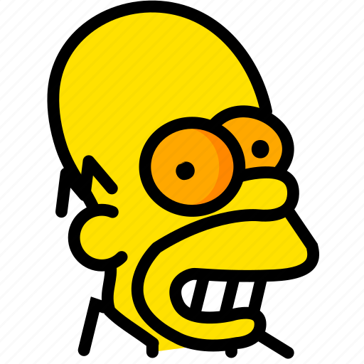 Head, homer, movie, simpsons, yellow icon - Download on Iconfinder