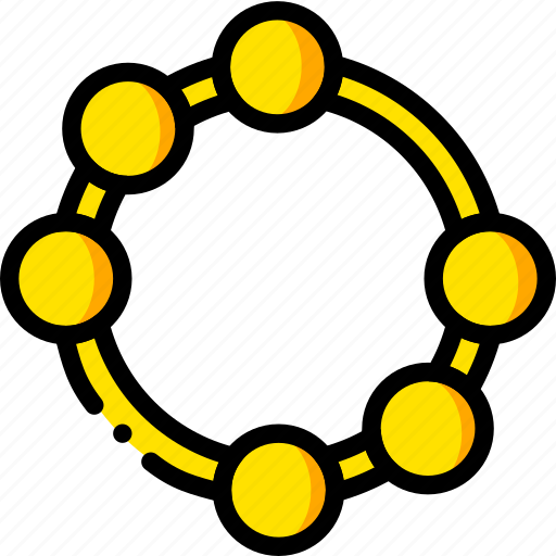 Music, play, tambourine, yellow icon - Download on Iconfinder
