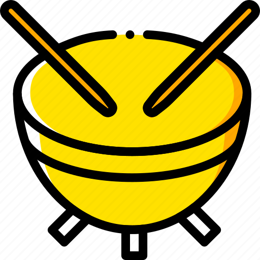 Music, play, sound, timpani, yellow icon - Download on Iconfinder
