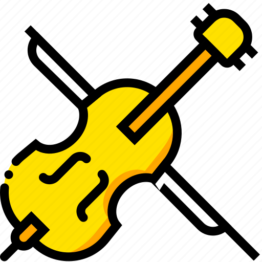 Cimbalon, music, play, sound, yellow icon - Download on Iconfinder