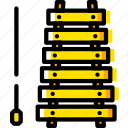 music, play, sound, xylophone, yellow 