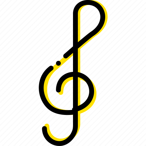 Music, musical, note, play, yellow icon - Download on Iconfinder