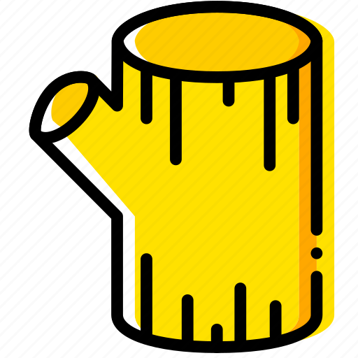 Log, outdoor, wild, yellow icon - Download on Iconfinder