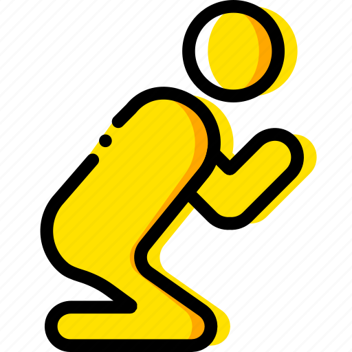 Pray, prayer, religion, yellow icon - Download on Iconfinder