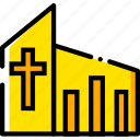 catholic, church, pray, religion, yellow