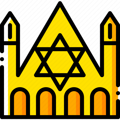 Church, judaic, pray, religion, yellow icon - Download on Iconfinder