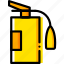 extinguisher, fire, safe, safety, security, yellow 