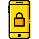 encryption, phone, safe, safety, security, yellow