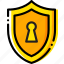 antivirus, encryption, safe, safety, security, yellow 