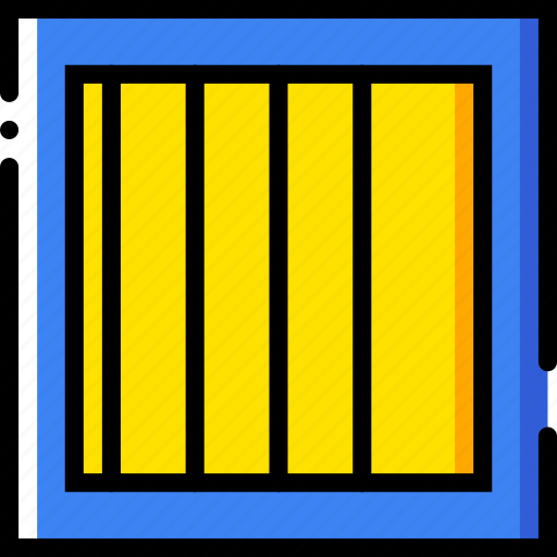 Jail, safe, safety, security, yellow icon - Download on Iconfinder