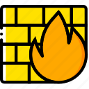 firewall, safe, safety, security, yellow