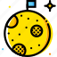 moon, space, universe, yellow 