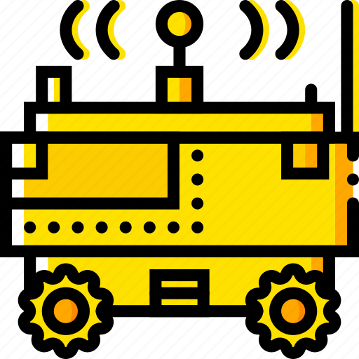 Moon, rover, space, universe, yellow icon - Download on Iconfinder