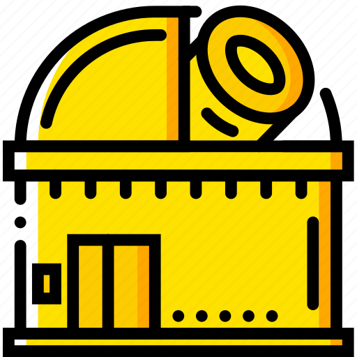 Observatory, space, universe, yellow icon - Download on Iconfinder