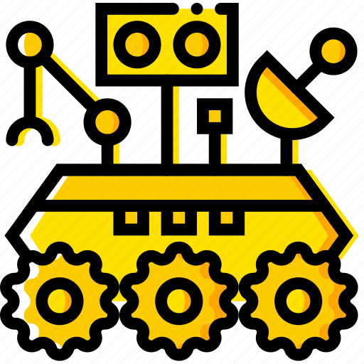 Curiosity, rover, space, universe, yellow icon - Download on Iconfinder