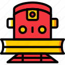 plower, train, transport, vehicle 