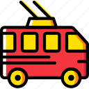 bus, transport, trolley, vehicle