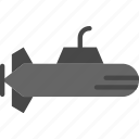 submarine, transport, vehicle