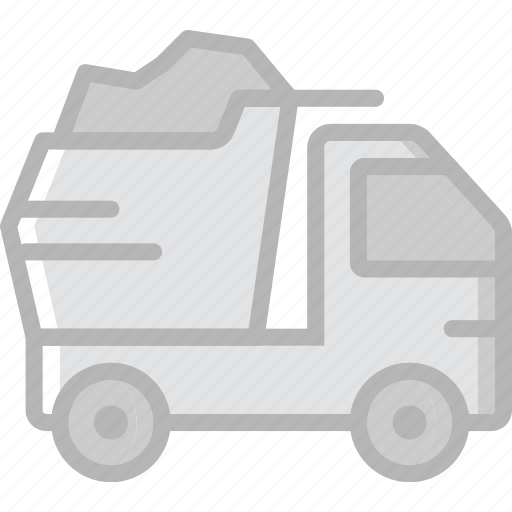 Dump, transport, truck, vehicle icon - Download on Iconfinder