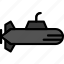 submarine, transport, vehicle 