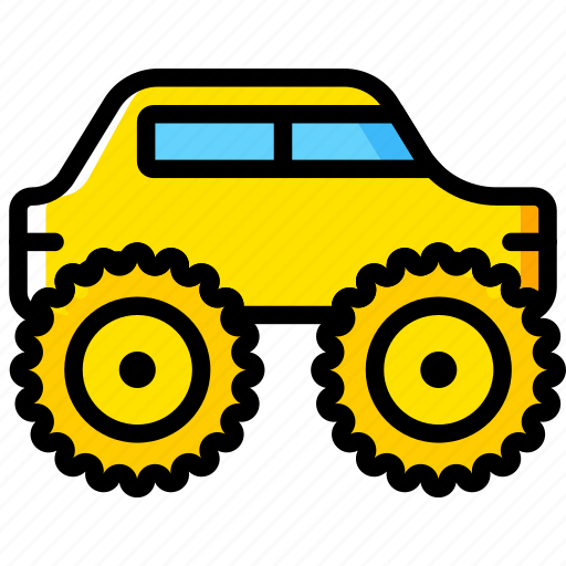 Monster, transport, truck, vehicle icon - Download on Iconfinder